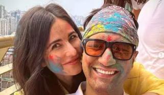 Katrina Kaif puts her arms around husband Vicky Kaushal as they ring in Holi 2023 