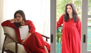 Mahira Khan exudes blissful vibes in red ethnic outfit: See photos