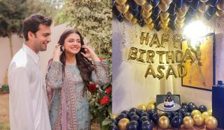 Zara Noor Abbas celebrates husband Asad Siddiqui's birthday in style 