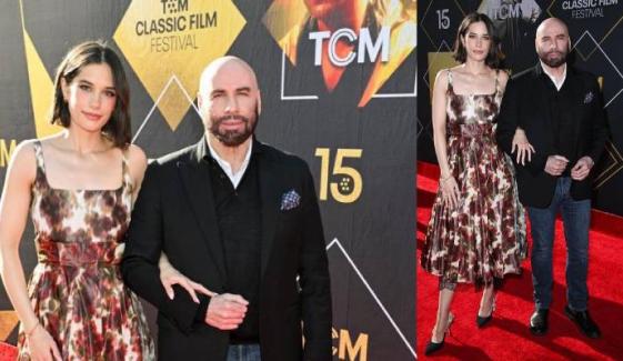 John Travolta, daughter Ella grace the red carpet of 'Pulp Fiction' anniversary screening