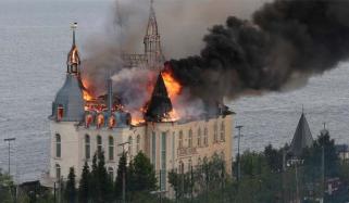 Harry Potter castle in Ukraine aflame after deadly Russian strike: Watch 