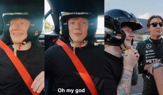 Ed Sheeran enjoys ‘hot lap’ with Formula 1 driver George Russell in Miami: Watch