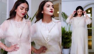 Yumna Zaidi flaunts her 'Gentlaman' glow in white: Watch 