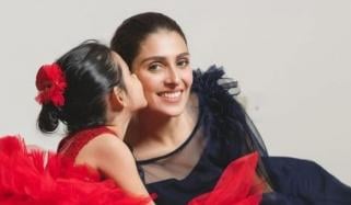 Ayeza Khan shares heartfelt moments with her kids on Mother's Day 
