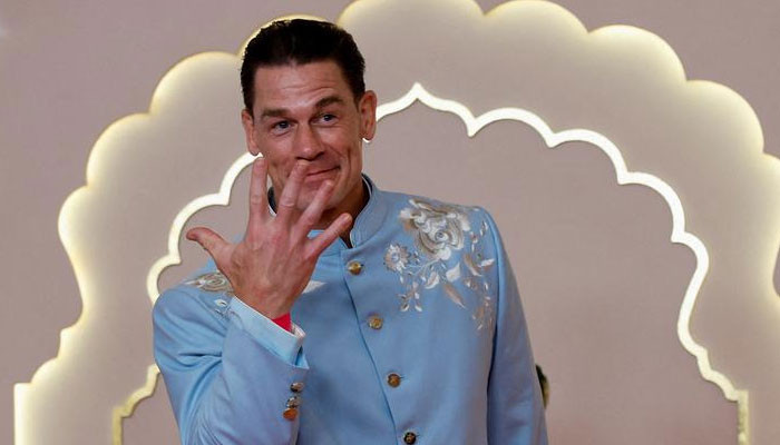 Anant- Radhika wedding : John Cena's pose at the event leaves tongues ...