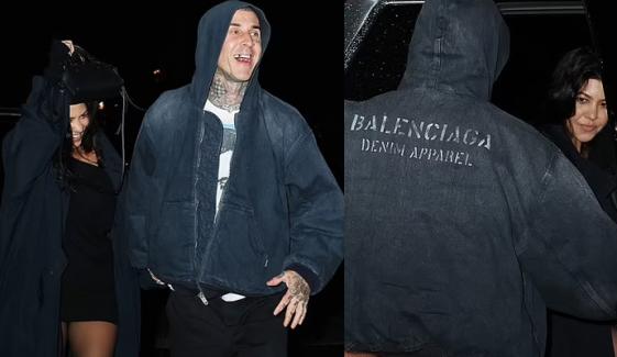 Travis Barker wears boycotted brand Balenciaga on date with Kourtney Kardashian