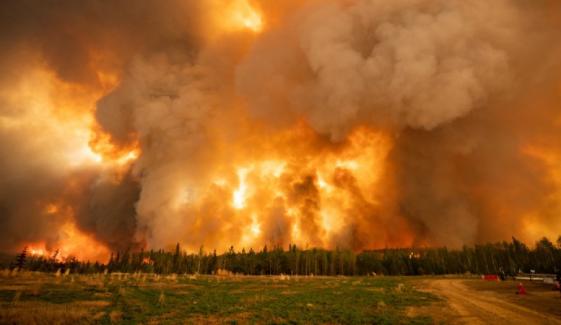 Massive wildfires may have scorched half of historic Canadian town