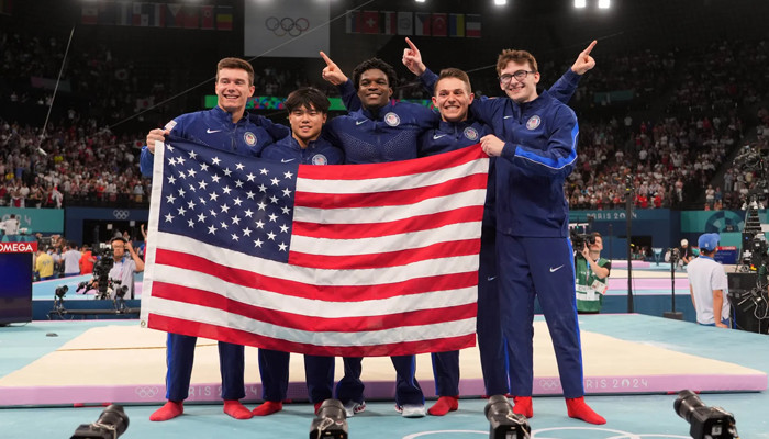 US men's gymnastics team makes history with first Olympic medal in 16 years