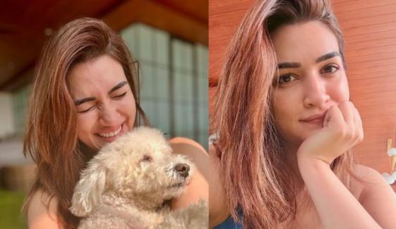 Kriti Sanon spends 'golden hour' with her canine puppies 