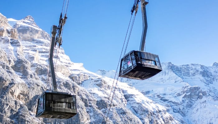 Switzerland launches world’s steepest cable car