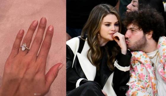 Selena Gomez shows off $1M engagement ring from Benny Blanco in new move