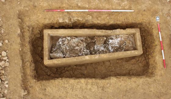 Roman Elite's secret liquid gypsum burial unveiled in England