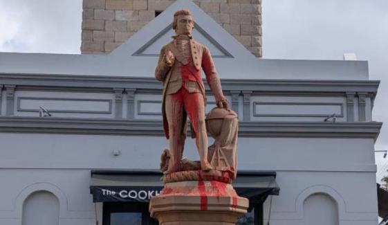 Historic Captain Cook statue vandalised again amid Australia Day controversy