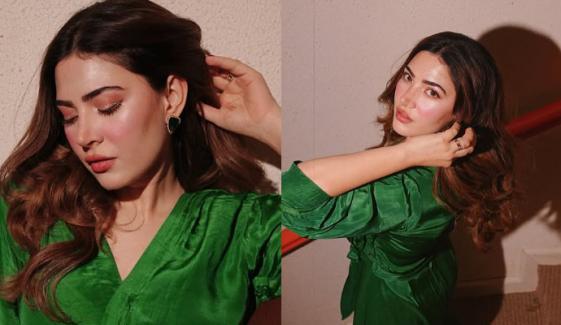 Hamza Ali Abbasi's wife Naimal Khawar dazzles in emerald elegance 