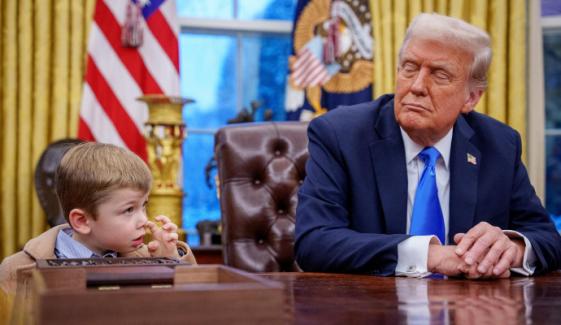 Trump removes 154-year-old table after Musk son X’s nose-picking fiasco 