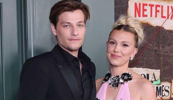 Millie Bobby Brown stuns with Jake Bongiovi at 'The Electric State' red carpet