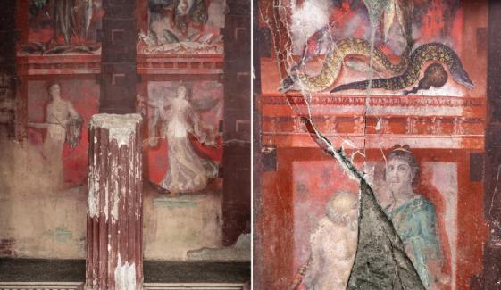 Pompeii frieze reveals ancient bacchanalian Roman rituals