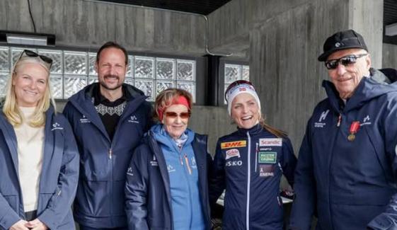 Norwegian Royals cheer on ‘world’s elite’ at Holmenkollen sports festival