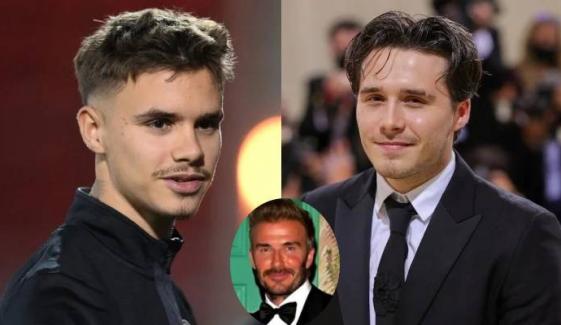 David Beckham's son Romeo fills in void of Brooklyn at dad’s birthday party