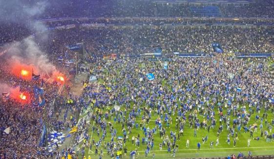 Hamburg pitch invasion after victory over Ulm turns chaotic, 44 injured: Watch
