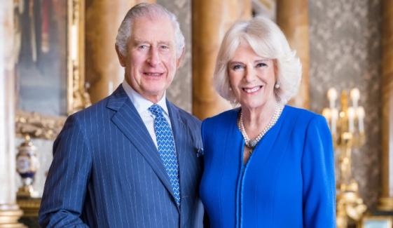Queen Camilla unveils King Charles' foundation stone at Westminster Abbey 