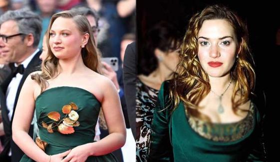 Mia Threapleton channels mum Kate Winslet’s iconic Oscars look for Cannes debut