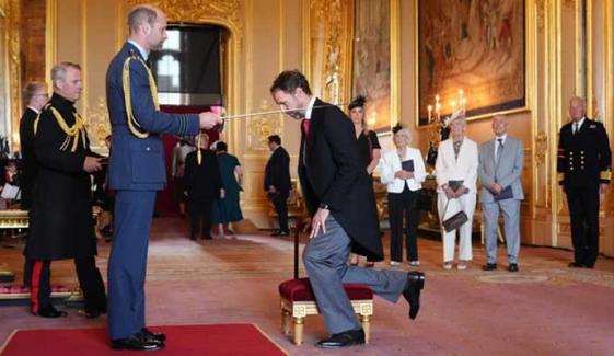 Prince William awards Knighthood to Gareth Southgate at Windsor Castle