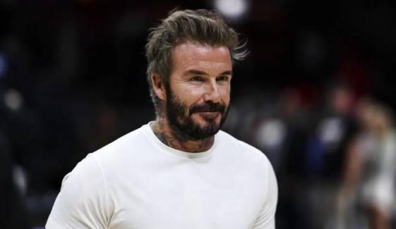 David Beckham makes first appearance after urgent surgery
