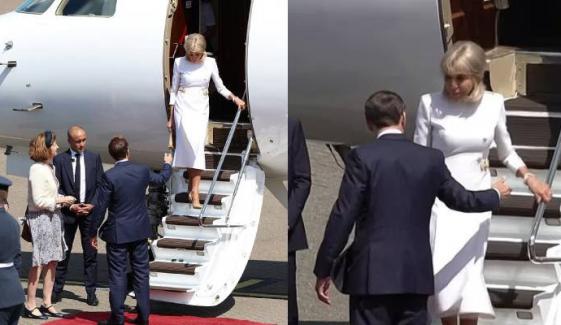 French President Macron snubbed again by wife in public during UK state visit