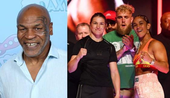 Mike Tyson wins $1 million bet from Jake Paul after Taylor defeats Serrano