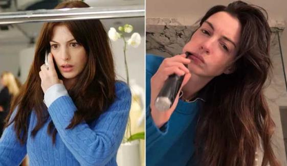 Anne Hathaway teases ‘Devil Wears Prada 2’ filming in iconic cerulean sweater