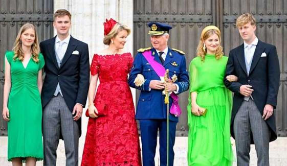 Queen Mathilde, Princess Elizabeth stun on Belgium’s National Day with family 