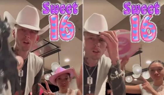 MGK celebrates daughter Casie’s sweet 16 with matching cowboy hats 