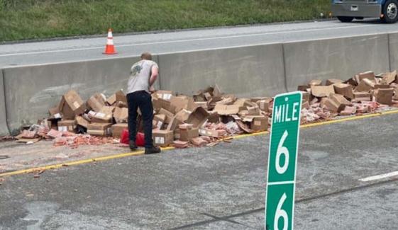 Hot dog truck crash clogs Pennsylvania highway with sausages, causing delay