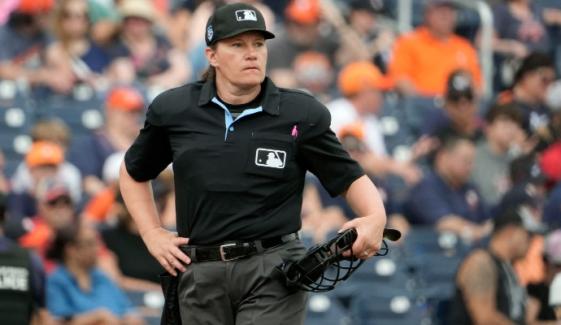 Jen Pawol makes history by becoming MLB's first woman umpire