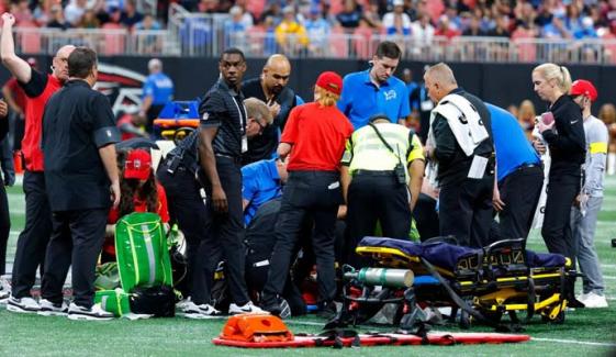 Lions' Morice Norris hospitalised after head knock in NFL preseason game