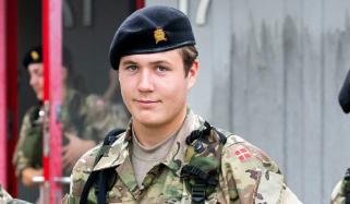 Prince Christian back in action for military training after summer break