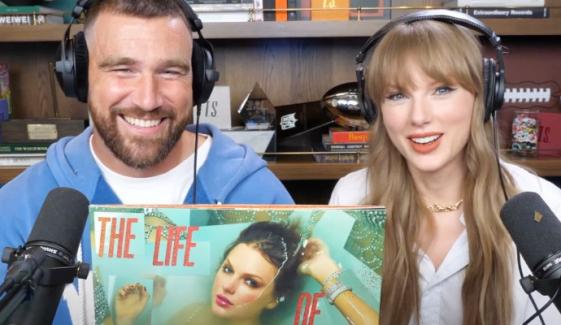 Travis Kelce credited for Taylor Swift’s bold 'The Life of a Showgirl' artwork