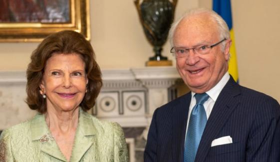 King Carl, Queen Silvia share century-old vintage archive after new outing