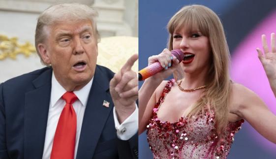 Trump swallows Taylor Swift’s hate while reacting to pop star’s engagement 