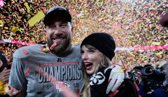 Taylor Swift, fiancé Travis Kelce mark first public outing since engagement