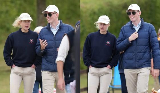 Lady Louise Windsor cheered on by ’boyfriend’ Felix at shampionships