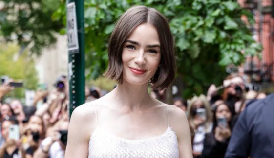Lily Collins makes glittery comeback to NY Fashion Week after 16 years 