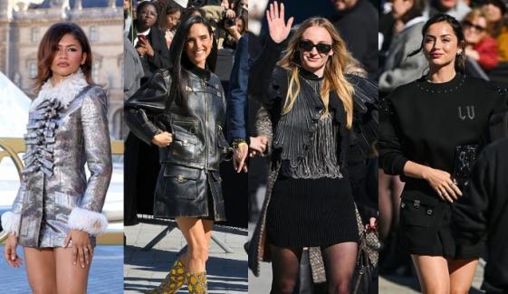 Zendaya, Sophie Turner, Anna De Armas shine at Paris Fashion show
