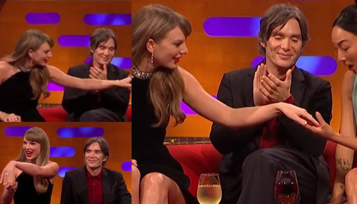 Cillian Murphy expressions on Taylor Swift's engagement ring spark frenzy