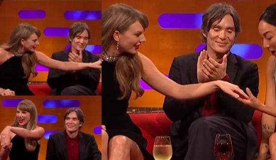 Cillian Murphy expressions on Taylor Swift’s engagement ring spark frenzy