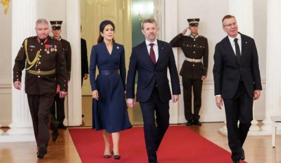 King Frederik, Queen Mary receive grand welcome on first day of Latvia trip
