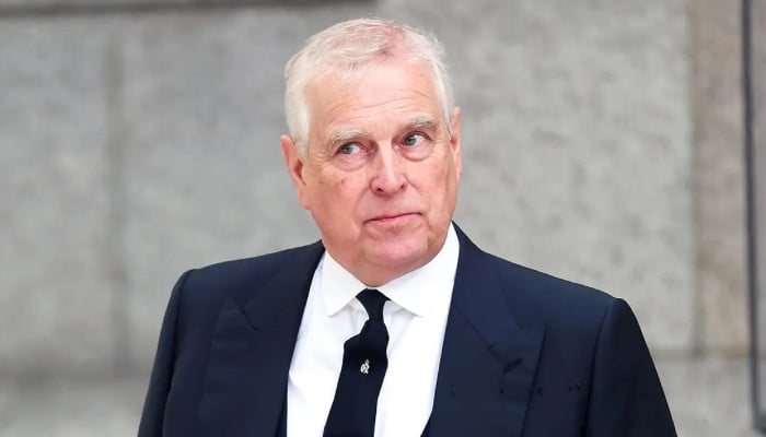 Prince Andrew looks downcast after latest poll results