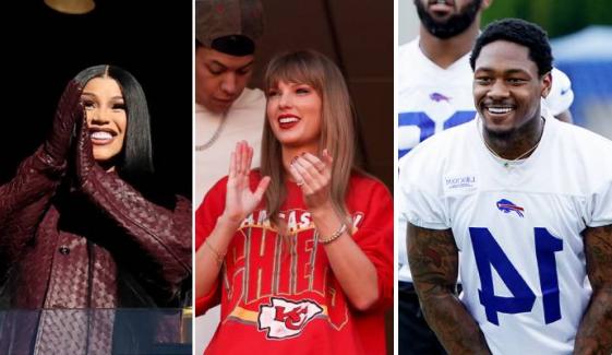 Cardi B channels Taylor Swift energy in NFL debut to cheer Stefon Diggs