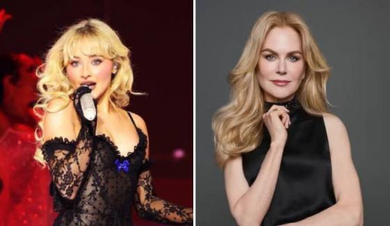Sabrina Carpenter flirts with Nicole Kidman as she arrests her mid-concert